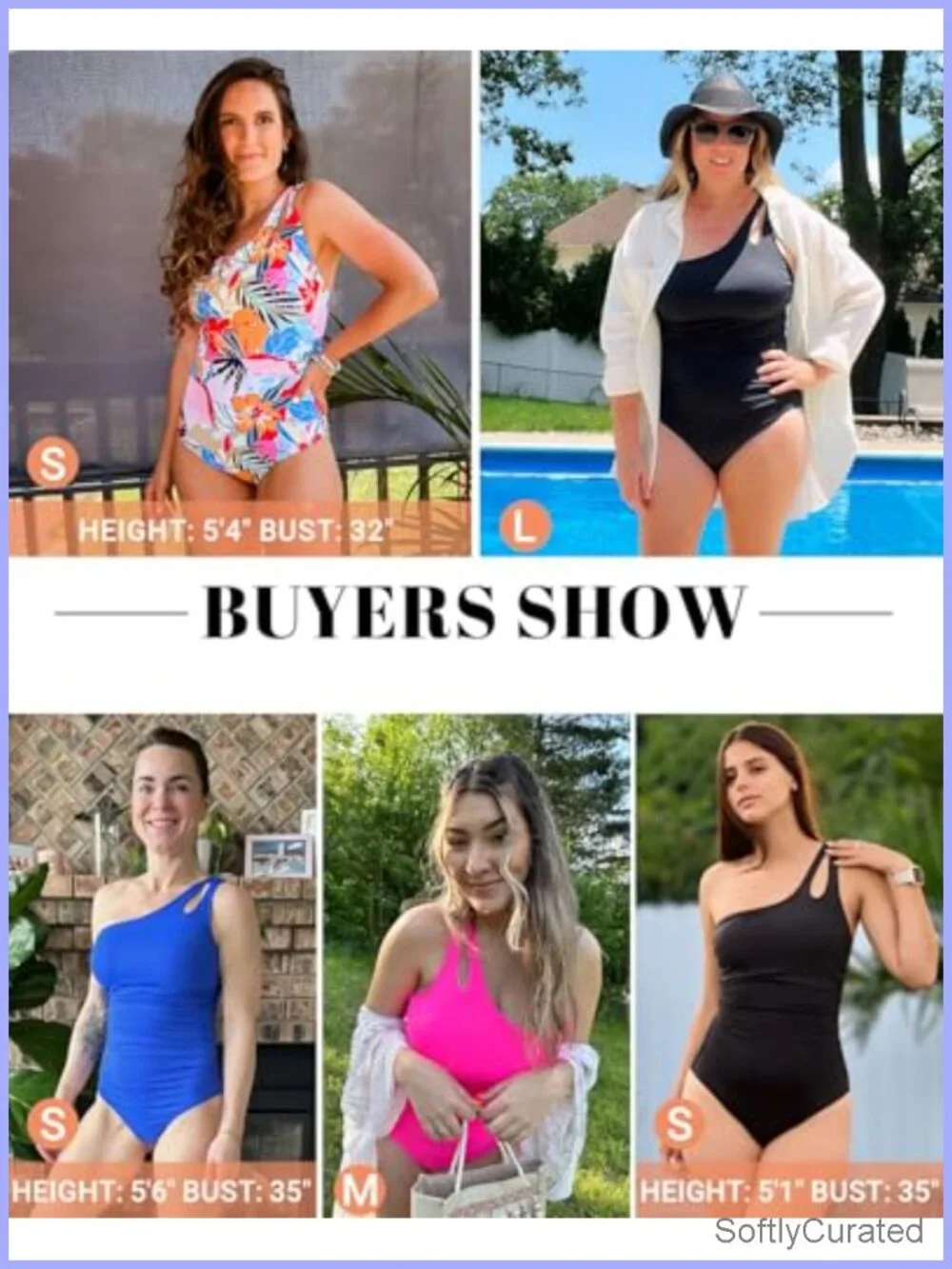 One Shoulder One Piece Swimsuit Tummy Control Full Coverage Keyhole Swimwear